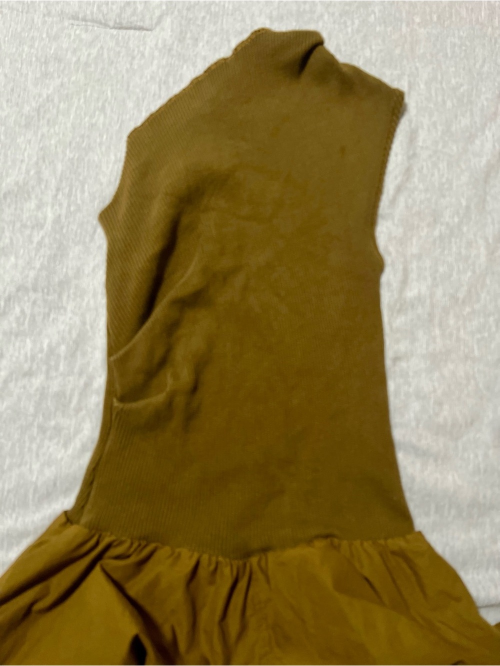 Zara Olive Green Balloon Maxi Dress - Picture 3 of 4